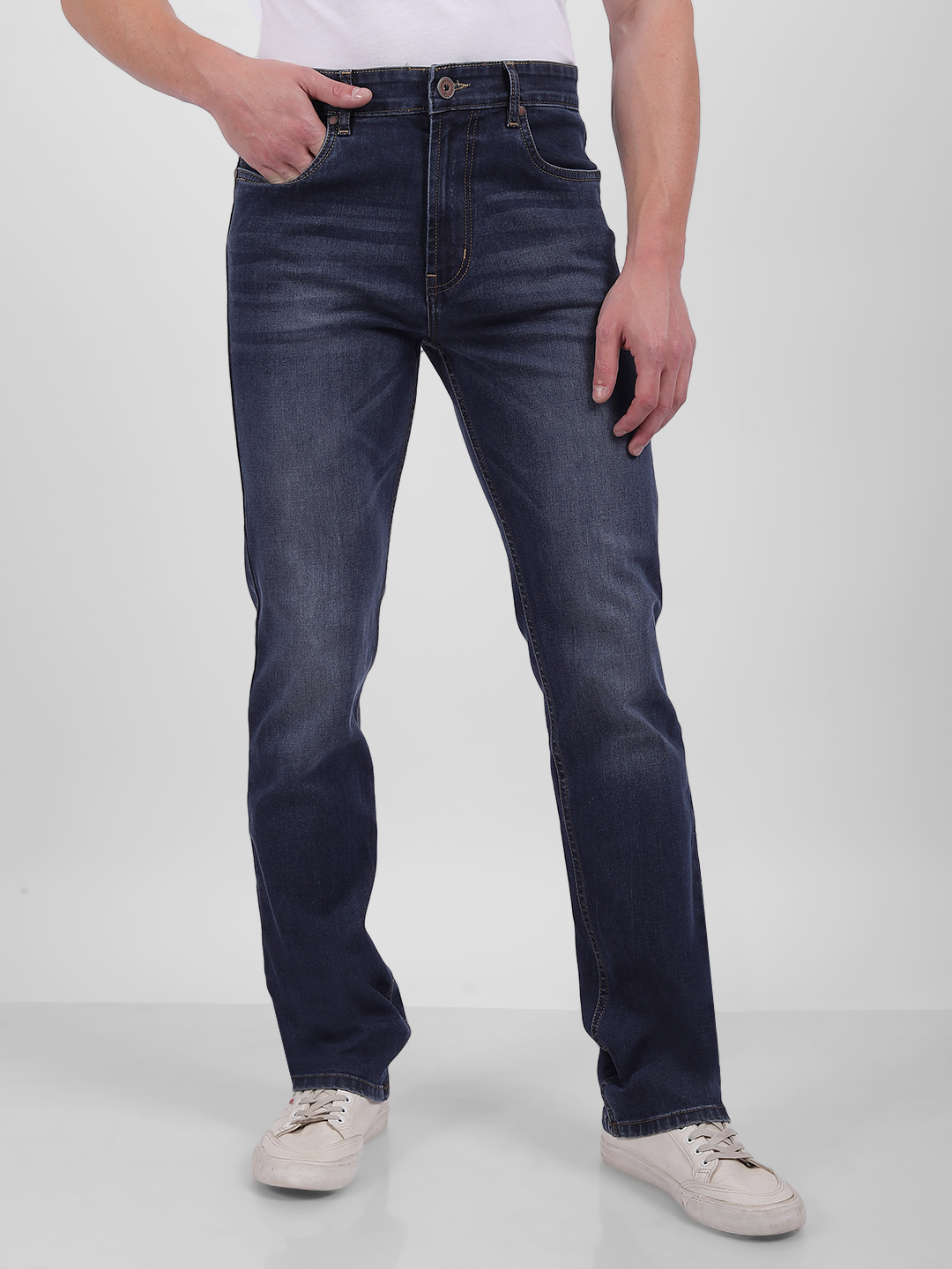 Numero Uno Men Faded Blue Jeans